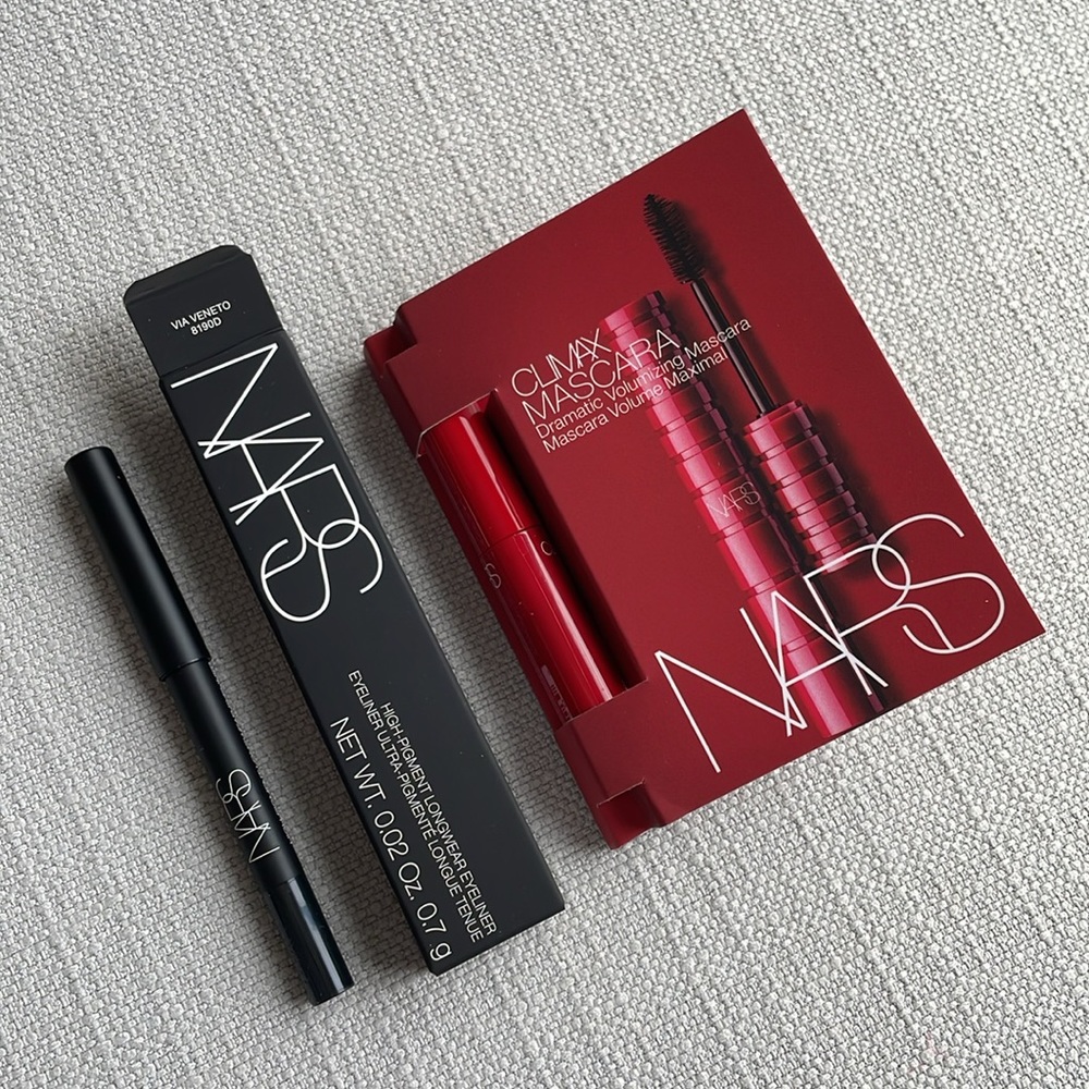 NARS climax mascara + Eyeliner in Via Veneto